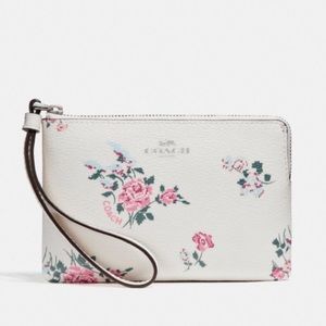 ❗️FINAL PRICE❗️Coach Floral corner zip